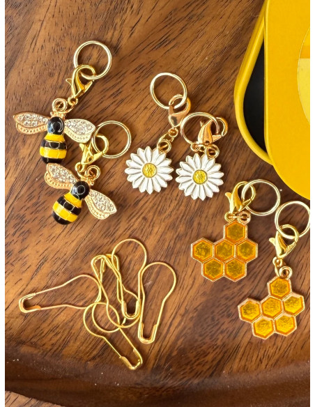 Set di 12 anelli marcapunti - Honeybee