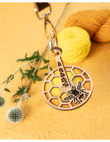 Bracciale porta gomitolo di lana - Ape