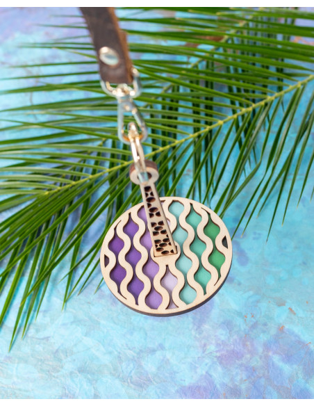 Braccialetto porta gomitolo di lana - Funky wave