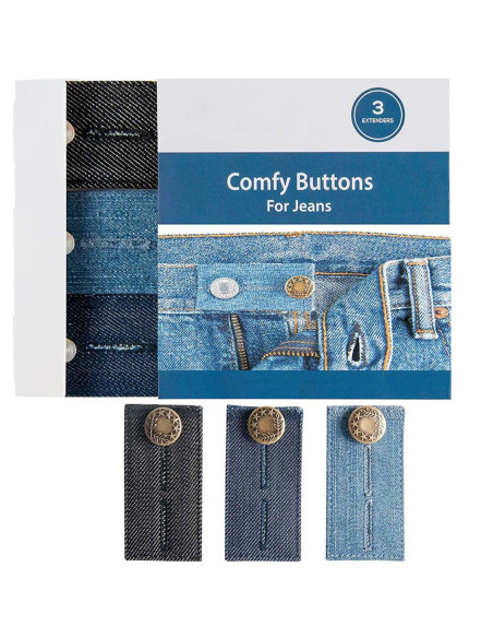 Bottoni estensibili in metallo Easy Fit per jeans
