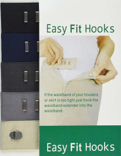 Ganci estensibili Easy Fit per pantaloni e gonne