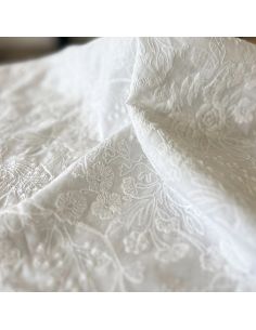 Tessuto ricamato inglese Alba bianco - My Dress Made