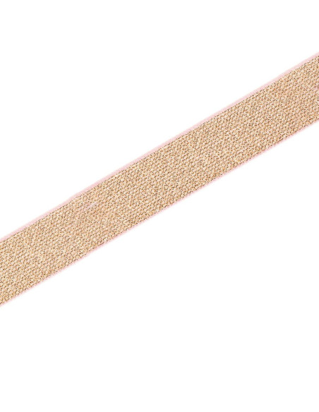 Elastico color oro rosa 25 mm
