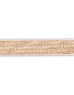 Elastico color oro rosa 25 mm 2