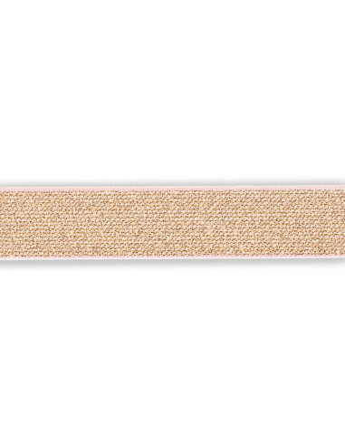 Elastico color oro rosa 25 mm