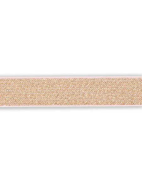 Elastico color oro rosa 25 mm