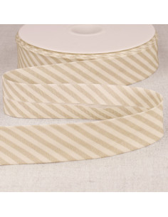 Bordo a righe pastello - Beige