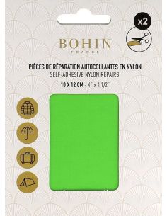 Toppe adesive in nylon Bohin - Verde mela