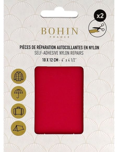 Toppe adesive in nylon Bohin - Rosa fucsia