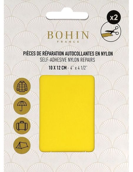 Toppe adesive in nylon Bohin - Giallo