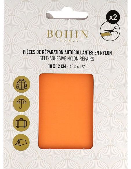 Toppe adesive in nylon Bohin - Albicocca
