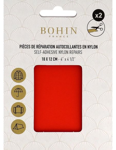 Toppe adesive in nylon Bohin - Arancione