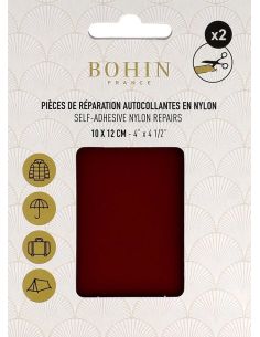 Toppe adesive in nylon per riparazioni Bohin - Bordeaux