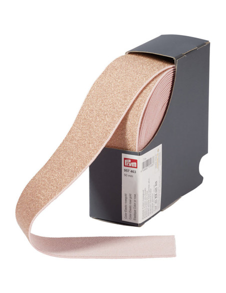 Elastico color oro rosa 50 mm