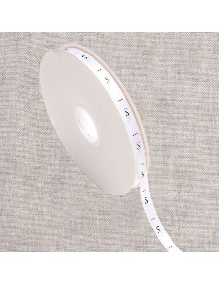Nastro etichette taglie - Bianco