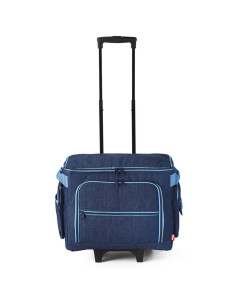 Valigia trolley per macchina da cucire - Blu jeans