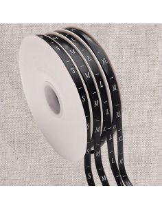 Nastro etichette taglie - Nero
