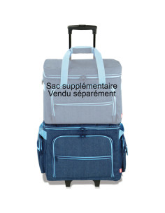 Valigia trolley per macchina da cucire - Blu jeans 2