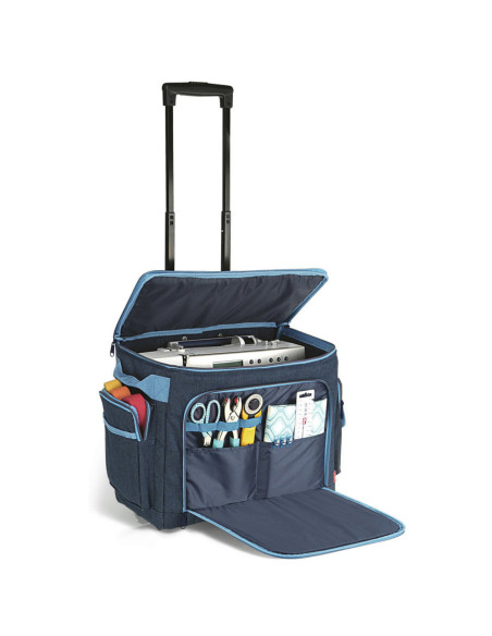 Valigia trolley per macchina da cucire - Blu jeans
