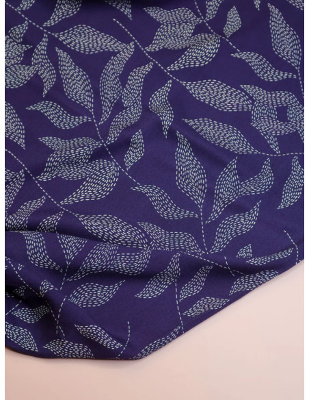 Tessuto twill viscosa Lulu - Indigo