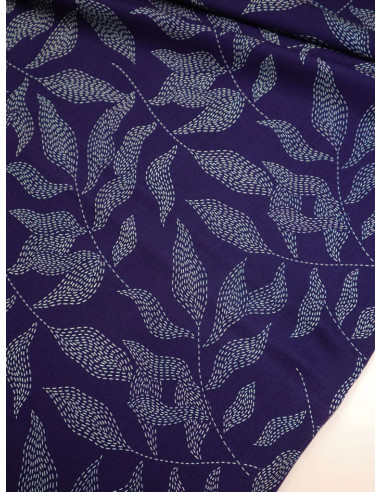 Tessuto twill viscosa Lulu - Indigo