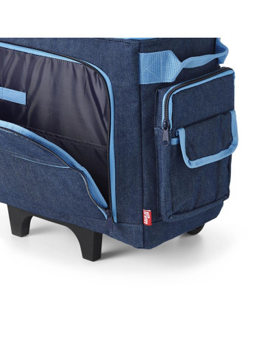 Valigia trolley per macchina da cucire - Blu jeans
