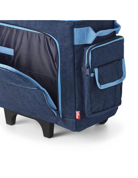 Valigia trolley per macchina da cucire - Blu jeans