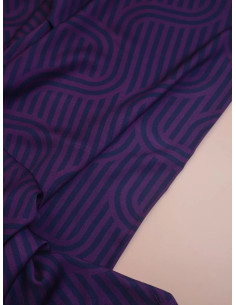 Tessuto twill viscosa Ziggy - Viola 2