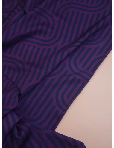 Tessuto twill viscosa Ziggy - Viola