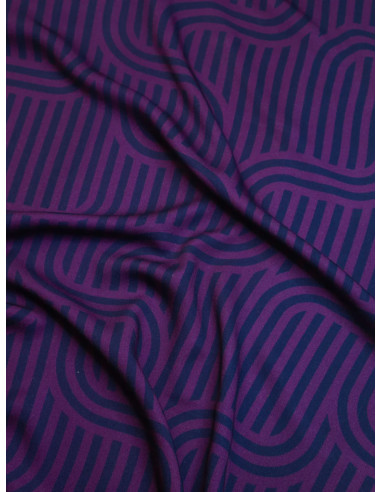 Tessuto twill viscosa Ziggy - Viola