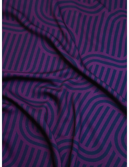 Tessuto twill viscosa Ziggy - Viola