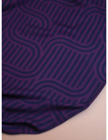 Tessuto twill viscosa Ziggy - Viola