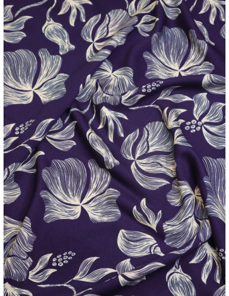 Tessuto twill viscosa Loa - Indigo