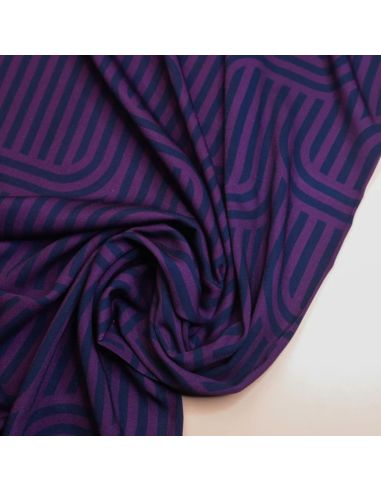 Tessuto twill viscosa Ziggy - Viola