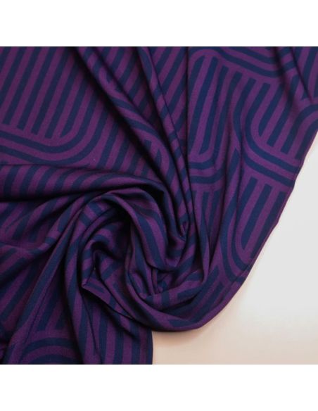 Tessuto twill viscosa Ziggy - Viola