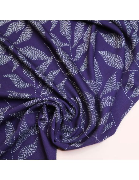 Tessuto twill viscosa Lulu - Indigo