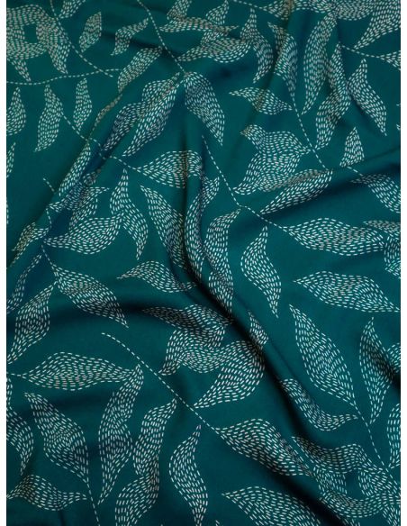 Tessuto twill viscosa Lulu - Verde pino