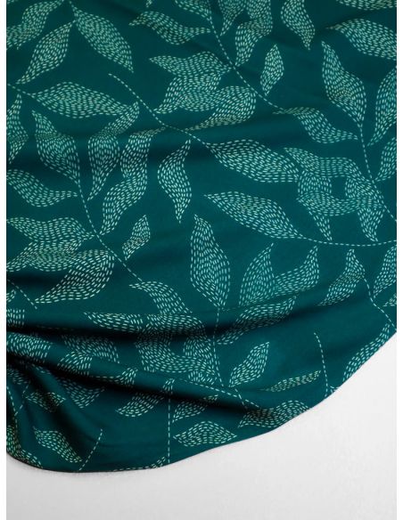 Tessuto twill viscosa Lulu - Verde pino