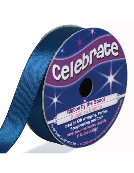 Nastro di raso Celebrate blu marino - 13 mm x 6 metri