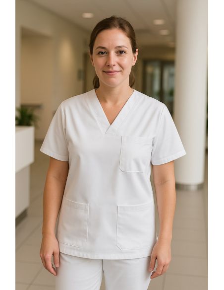 Tessuto twill tela da lavoro - Bianco