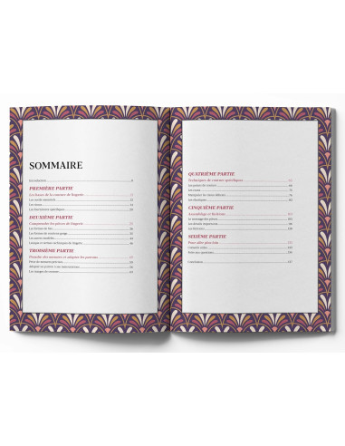Libro piccolo manuale di cucito di lingerie