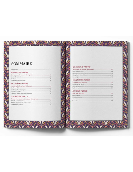 Libro piccolo manuale di cucito di lingerie