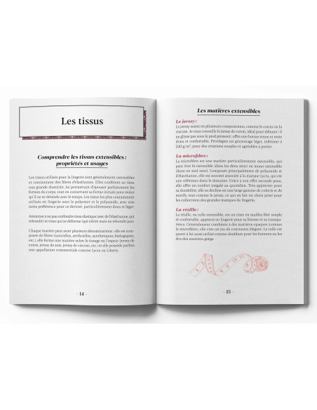 Libro piccolo manuale di cucito di lingerie