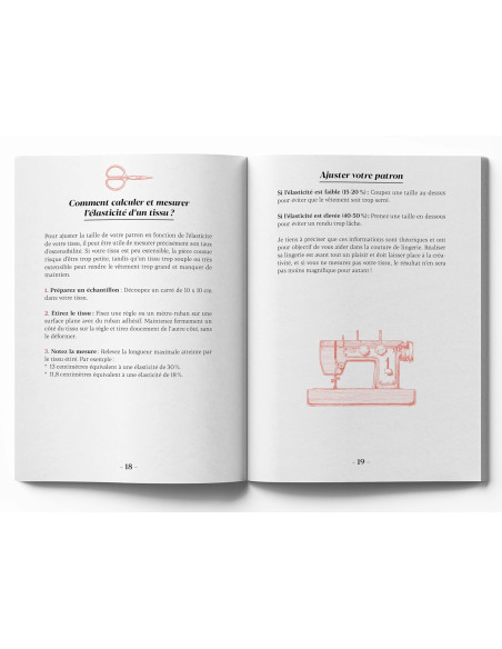 Libro piccolo manuale di cucito di lingerie