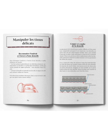Libro piccolo manuale di cucito di lingerie
