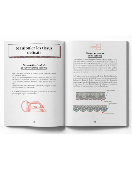 Libro piccolo manuale di cucito di lingerie