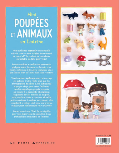 Libro mini bambole e animali in feltro