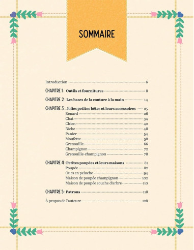 Libro mini bambole e animali in feltro