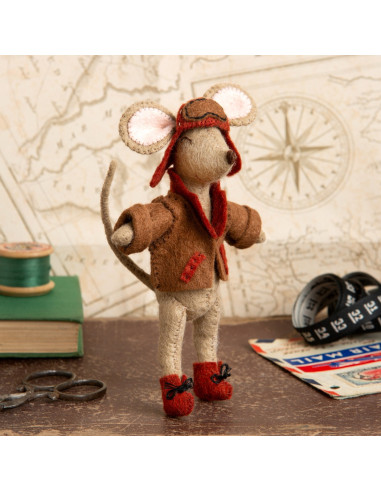 Mini kit feltro - Piccolo topo folkloristico