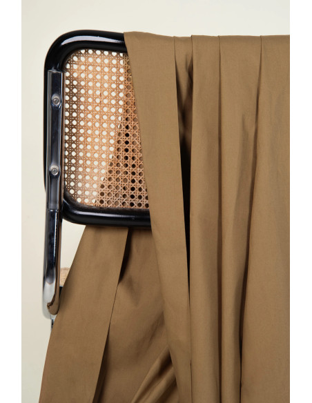 Tessuto di cotone idrorepellente Trench Iced Mocha - Atelier Brunette